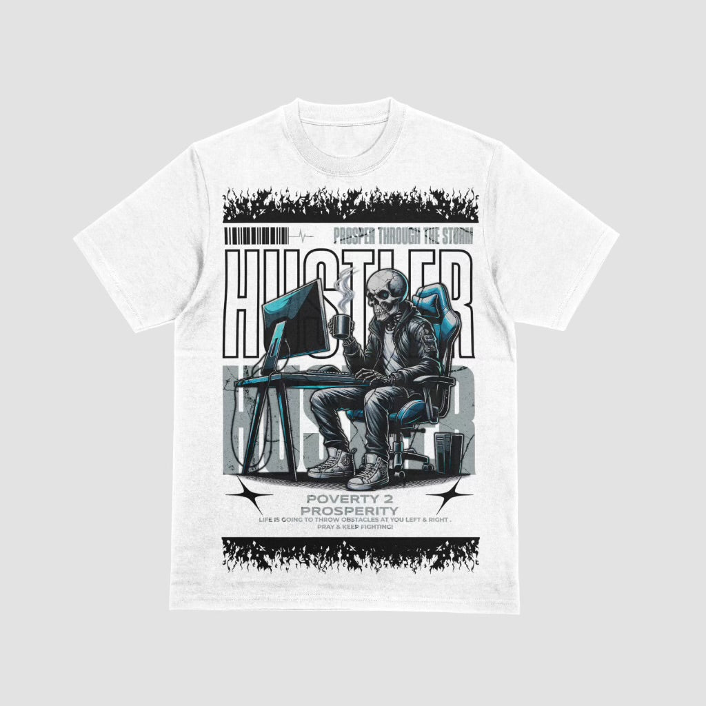 “Hustler-Prosper Through the Storm” Graphic Tee